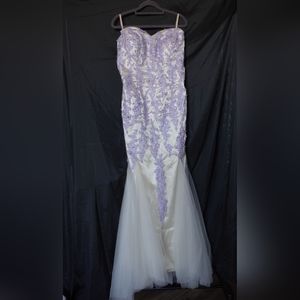 Champagne & lavender gown